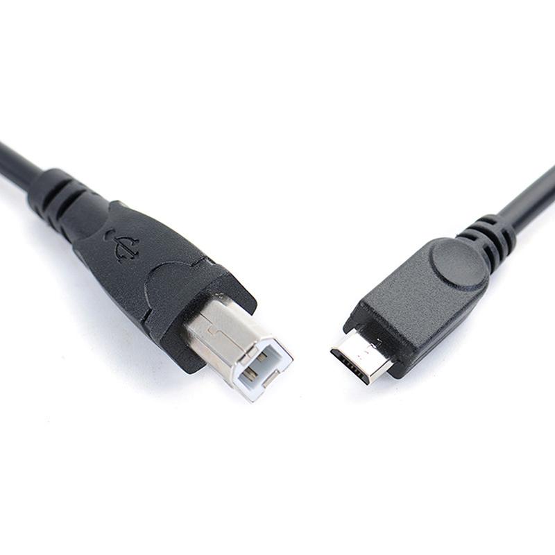 NEW 3.2ft Micro USB Male To USB B Type Male Data OTG Cable For Mobile Tablet Printer