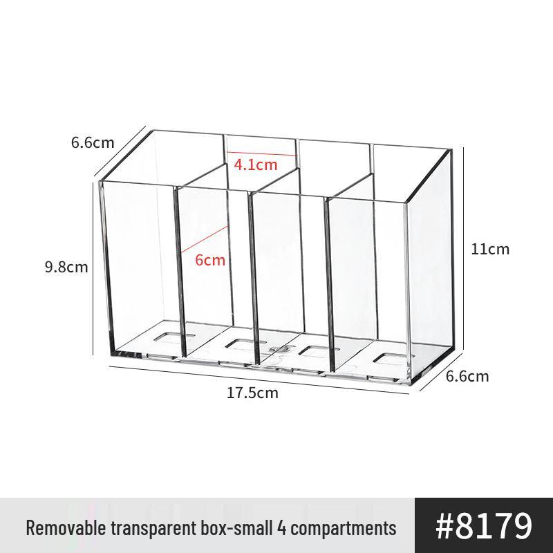 Armoire Miroir de Salle de Bain en Acrylique & Support de Rangement pour Cosmétiques