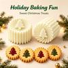 1/2pcs Double‑Sided Christmas Tree Pastry Mold Pineapple Tower Biscuits Mold  Mid Autumn Baking
