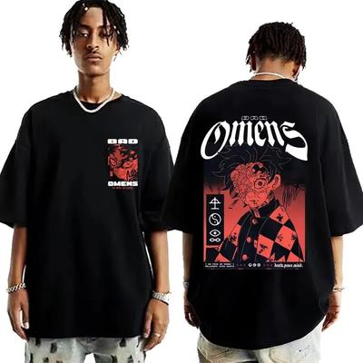 Bad Omens Kapela Hudební Turné 2023 Grafická Trička Concrete Jungle Tour Pánské Dámské Tričko Harajuku Oversized Tričko Y2k Streetwear
