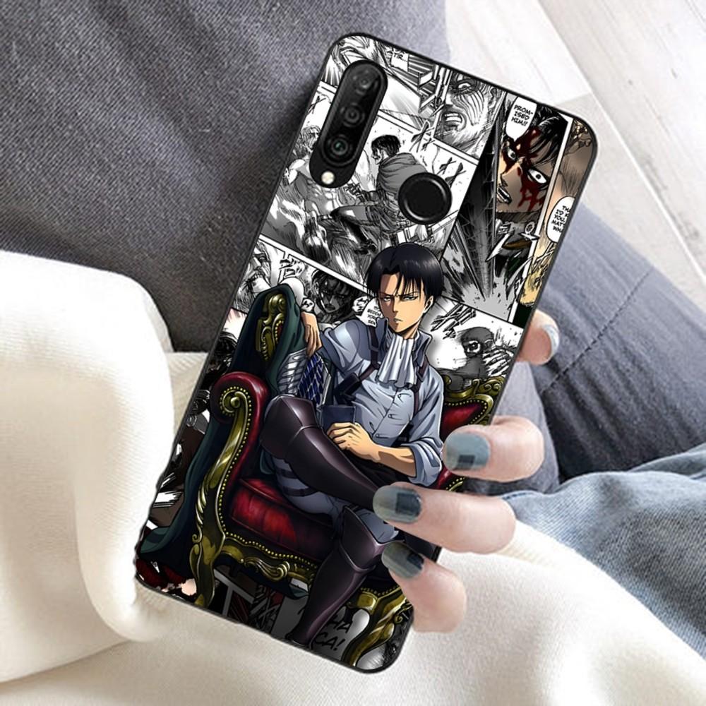 Anime L-LEVI A-ACKERMAN Mauspads Für Huawei Honor 10 lite 9 20 7A 9X 30 50 60 70 pro plus Weiche Silikonhülle