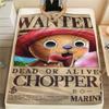 1 Stück One Piece Tony Tony Chopper Gemusterte Flanelldecke Geeignet für Alle Jahreszeiten Für Heimdekoration Wärme Und Komfort Geschenke Feiertagsgeschenk
