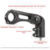 Bicycle Stem Adjustable Angle Aluminum Forged Durable Universal Fit for Mountain Bikes Road Bikes and Commuter Bikes