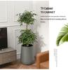 Nordic Creative Self-Watering Large Round Rattan Style Indoor Flower Pot for Green Plants