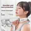 Massageador Cervical Inteligente com Terapia de Calor EMS Multimodo - Dispositivo Recarregável para Alívio da Dor no Pescoço, Shiatsu 3D para Relaxamento Muscular