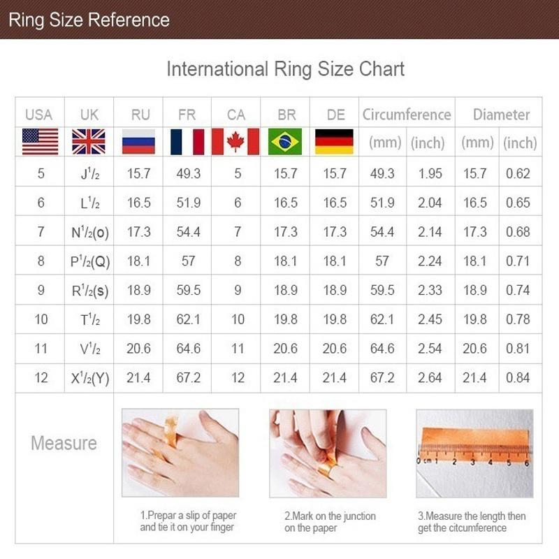Inches Women's Ring Finger Size Chart Finger Female Ring Size