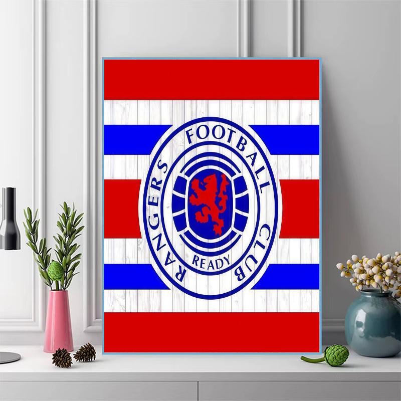 Rangers FC2 100% Round Full Drill 5D DIY Diamond Painting Embroidery Cross Stitch Rhinestone Décor