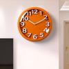 Fashion Large 3D Numbers Wall Clock Noiseless Mechanism Contemporary Homes Decors Easy Readability Battery Operated