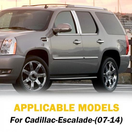 Fits 2007-2014 Cadillac Escalade/ESV/EXT SUV 4pcs Chrome Pillar Posts Door Trims