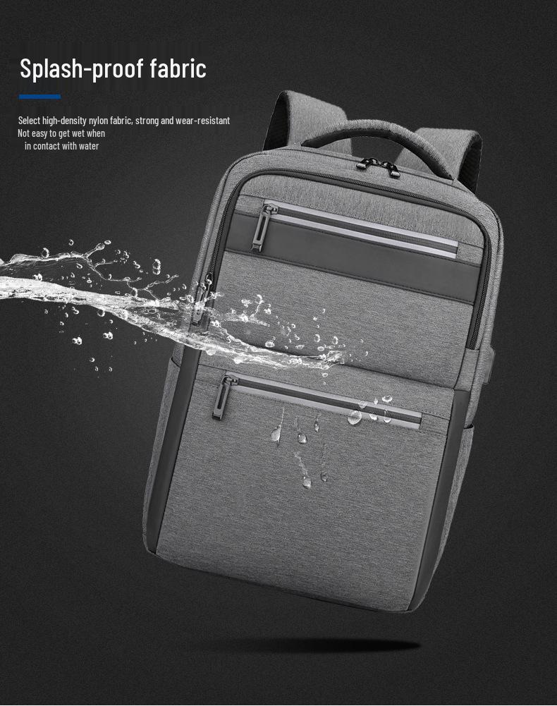 Men's High-End Waterproof Travel Backpack - Large Capacity, Fashionable Laptop & Shoulder Bag