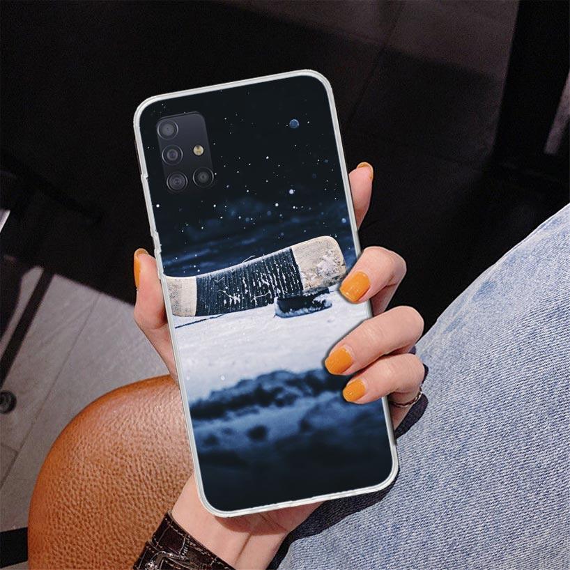 Ice Hockey Rink Sport Phone Case For Samsung Galaxy A52 A32 A22 A12 A51 A31 A50S A30S A20S A10S Note 20 Ultra 10 Plus S10 A72 A7