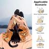 1pc Moon Bat Pumpkin Cat Blanket  Seasonal Home Decorative Throw for Room, Cute Gift Idea, Living Room, Travel, Camping, Car Blankets