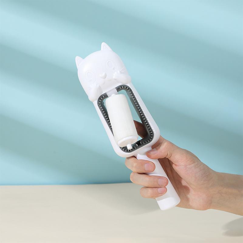 Pet Supplies - Cat and Dog Cleaning and Hair Removal Device, Cat Roller-style Washable Wet Wipes Comb