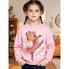 Capybara Sweatshirts Kawaii Cartoon Graphic Kids Hoodie Round Neck Girl Top Fashion Cute Animals Long Sleeve Children's Clothing