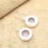Ravishing Pink Chalcedony Gemstone 925 Sterling Silver Handmade Lovely Jewelry Earrings For Women