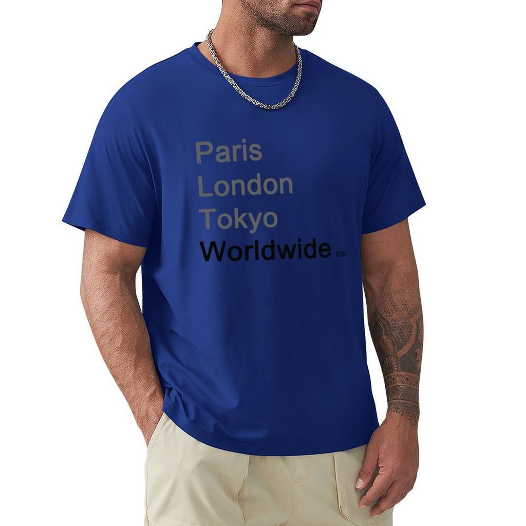 Worldwide Big Time Rush T-Shirt Graphics Shirts Graphic Mens Cotton T Shirts