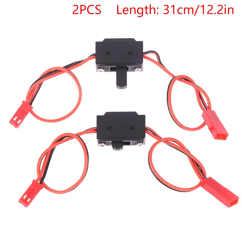 2 buc Receptor Pornit / Oprit Baterie Comutator Rc Cu Cablu Conector Futaba / Jr Jst Pentru Drone Rc cu Aripi Fixe Model Mașină Barcă