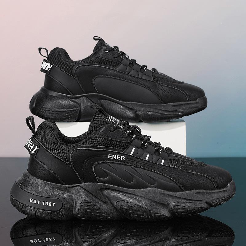 Schuhe Herbst neu Netz Sports Laufschuhe Plateau Freizeit Erhöhend Papa Schuhe