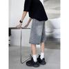 Jacquard Denim Shorts Herren Sommer Dünner Stil Hübsche Street Hose Amerikanische High Street Locker Knielang Fünf-Punkt-Hose