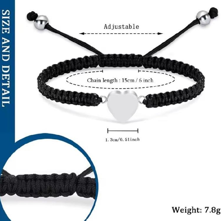 Pet Urn Bracelet for Ashes Cremation Heart Bracelet Bangle Jewelry Supplies for Pet Memorial Jewelry Accessories