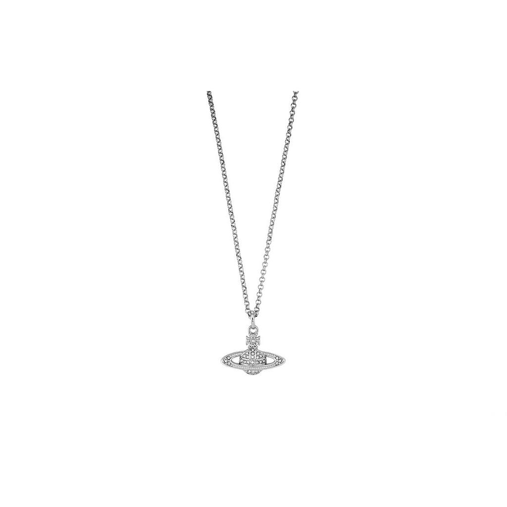 Vivienne Westwood Relief Pendant Brass Necklace Women necklace Silver 6302008602P116P116