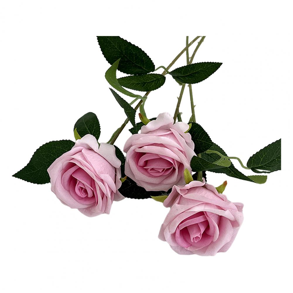 5pcs Simulated Rose Bouquet Artificial Flower Arrangement Vibrant Simulated Flower Bouquets No Withering Long-lasting Decor for Home