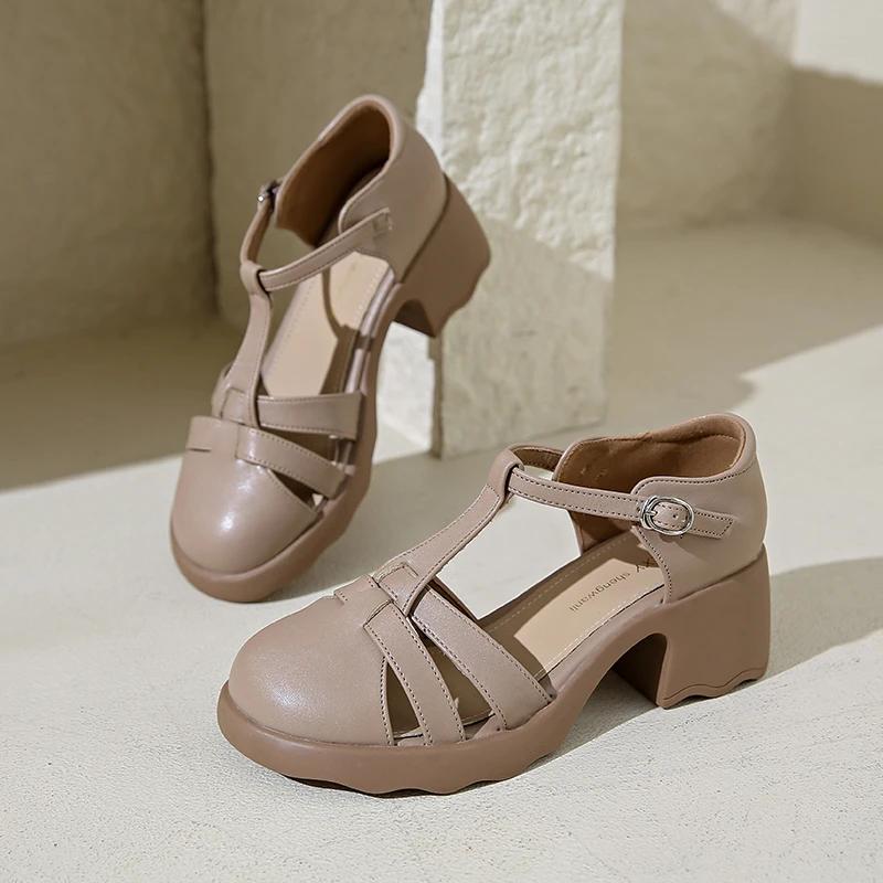 

Мода 2024 Туфли-лодочки Женские Туфли На Высоком Каблуке С Ремешком На Щиколотке Летние Женские Сандалии Baotou Frenc Элегантная Обувь 39 абрикосовый