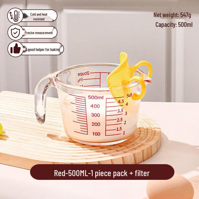 ZISIZ Food-Grade Glass Measuring Cup