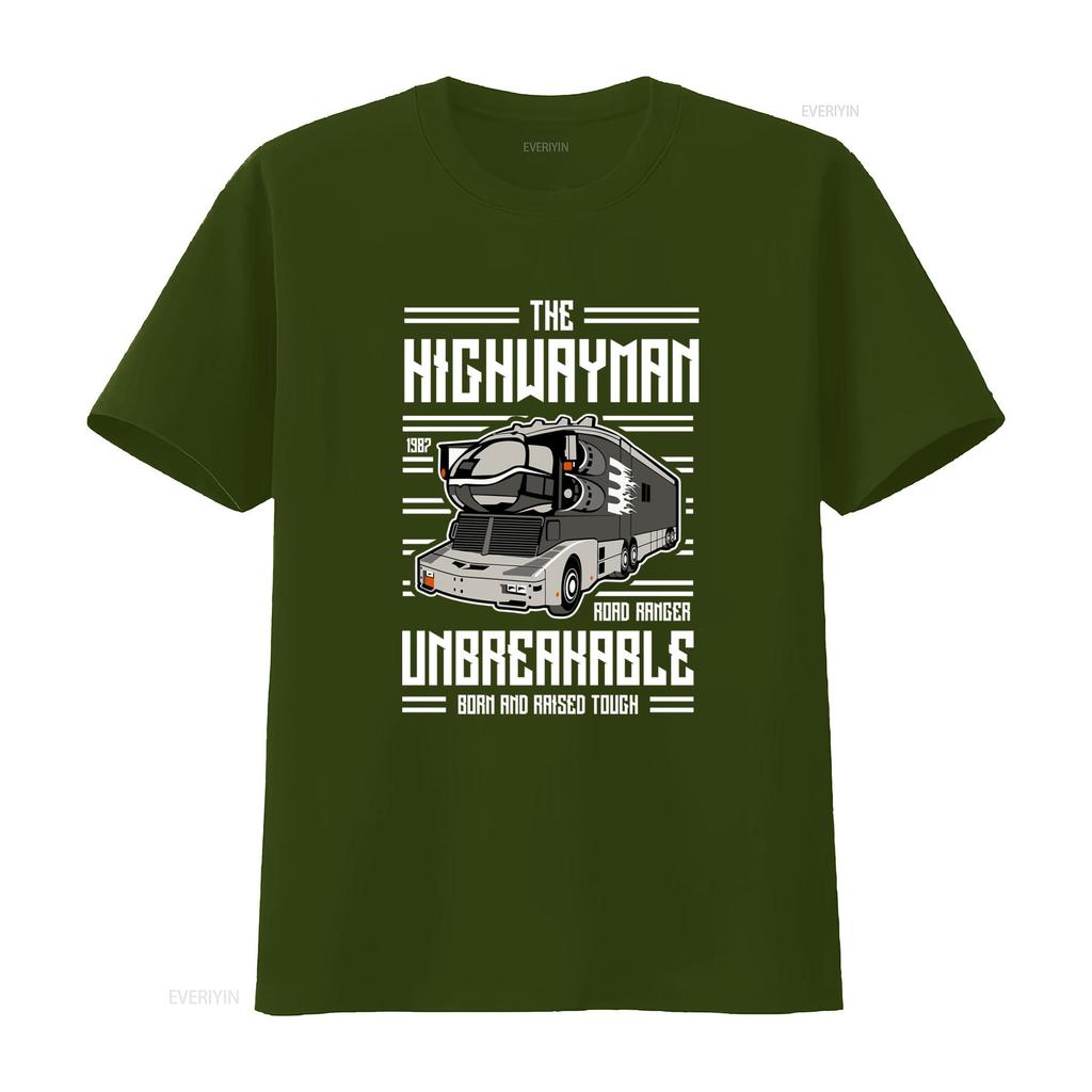 Mens T Shirt The Highwayman Unbreakable Horror Tribute Road Ranger 1982 Design vintage Washed Stretched homme designer clothes