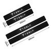 4pcs Car Anti Scratch Scuff Carbon Fiber Door Threshold Stickers for Tesla Model 3 Model S X Model Y Roadster SpaceX Cybertruck