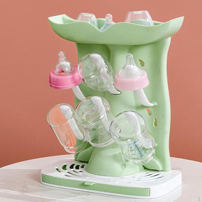Baby Bottle Drying Rack Dryer 6 Hook Vertical Portable Reusable Space Saving Organizer Nipple