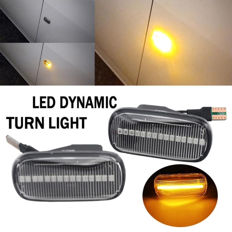 Waterproof Dustproof Bright LED Sequential Side Turn Signal Lamp Indicators for NA1 NA2 Vehicles Long Lasting Use 1 Pair