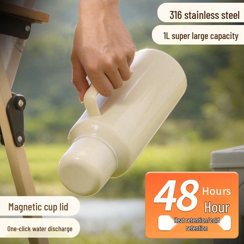 316 Stainless Steel Smart Thermos Flask with Tea Separator and Insulated Design