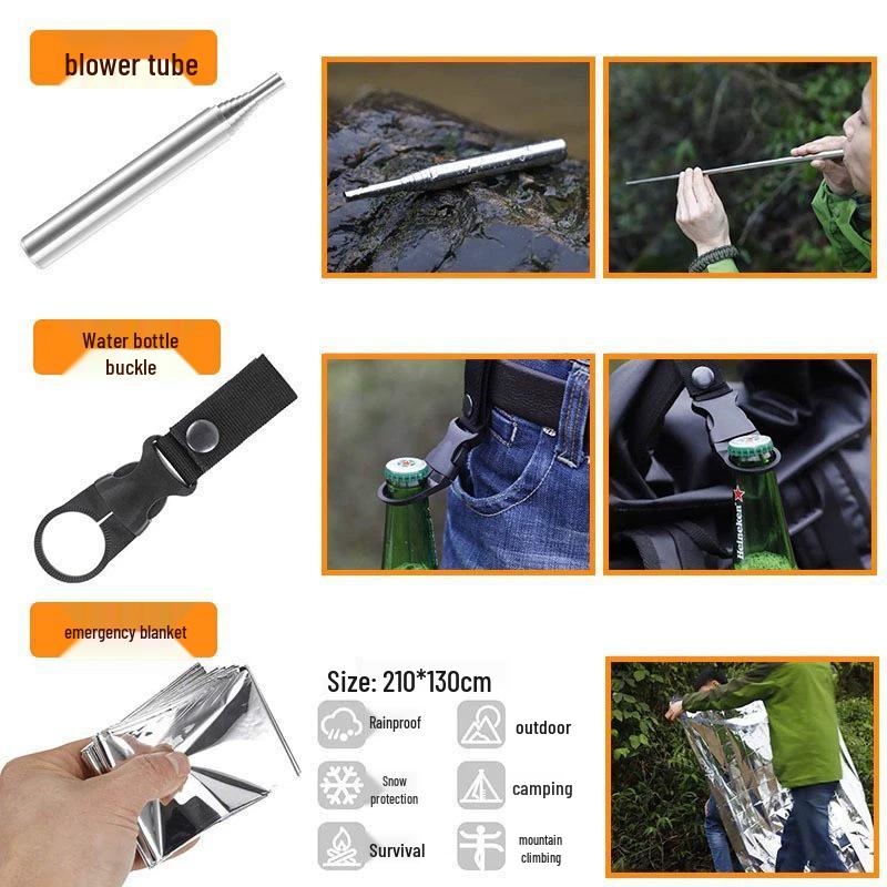 Outdoor Survival and First Aid Kit Set for SOS Emergencies