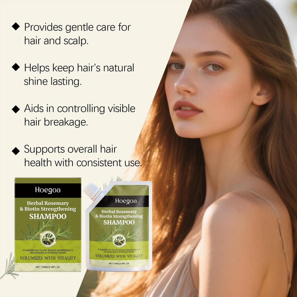 Hoegoa Strong Hair Care Shampoo - Gentle Cleansing Hair Shampoo for Moisturized, Smooth, and Fluffy Hair