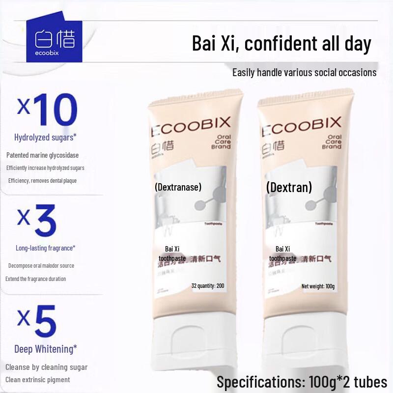 Зубная паста Baixi с белым персиком и улуном против сахара