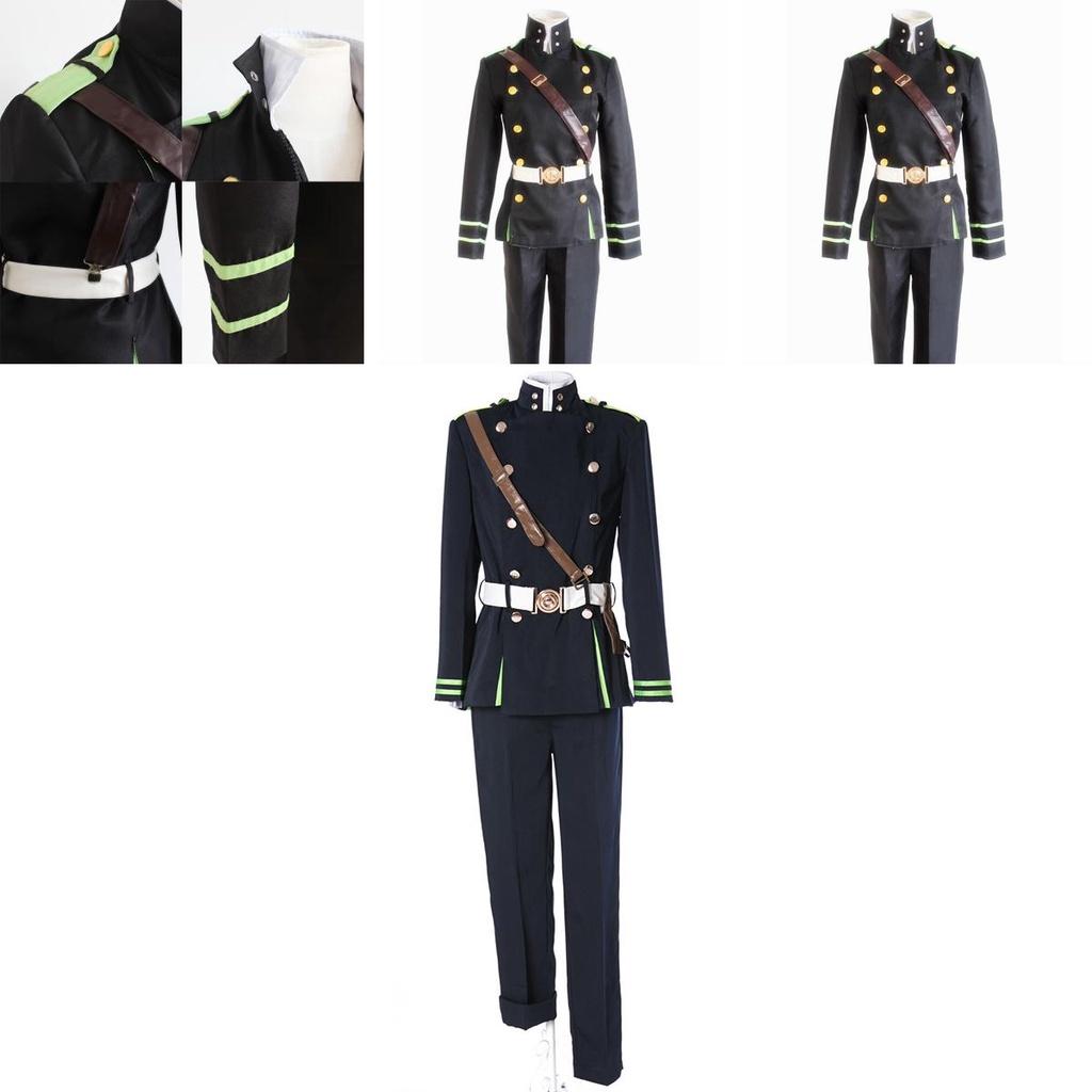 Premium Seraph Of The End Yichir Yuichiro Hyakuya Army Uniform Cosplay Costume Set