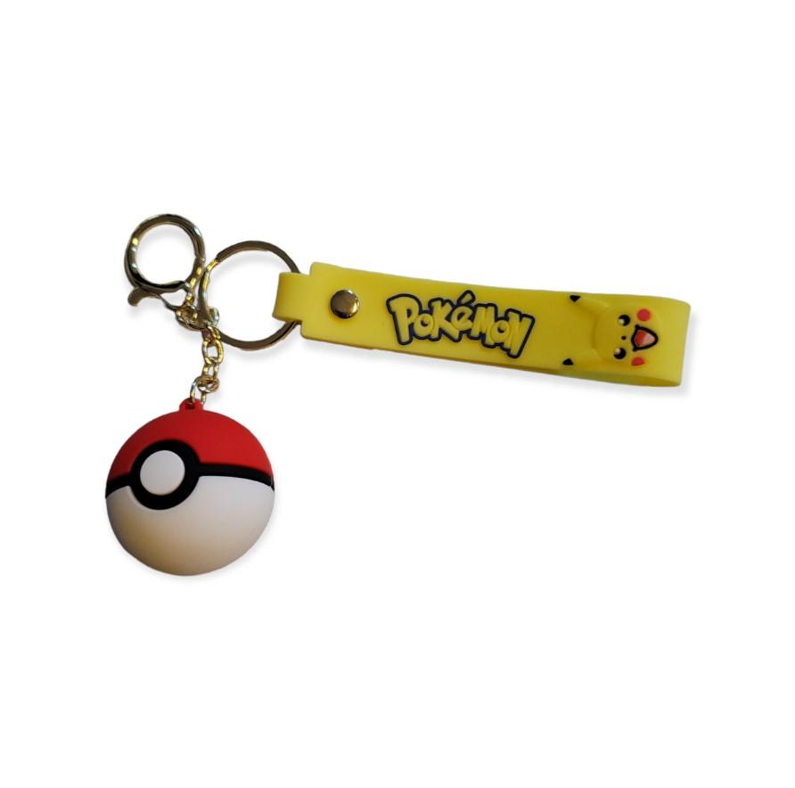 Keychain Pokeball Pokemon Pikachu Pokeball Children's Keychain for Backpack, Keys 4 Cm