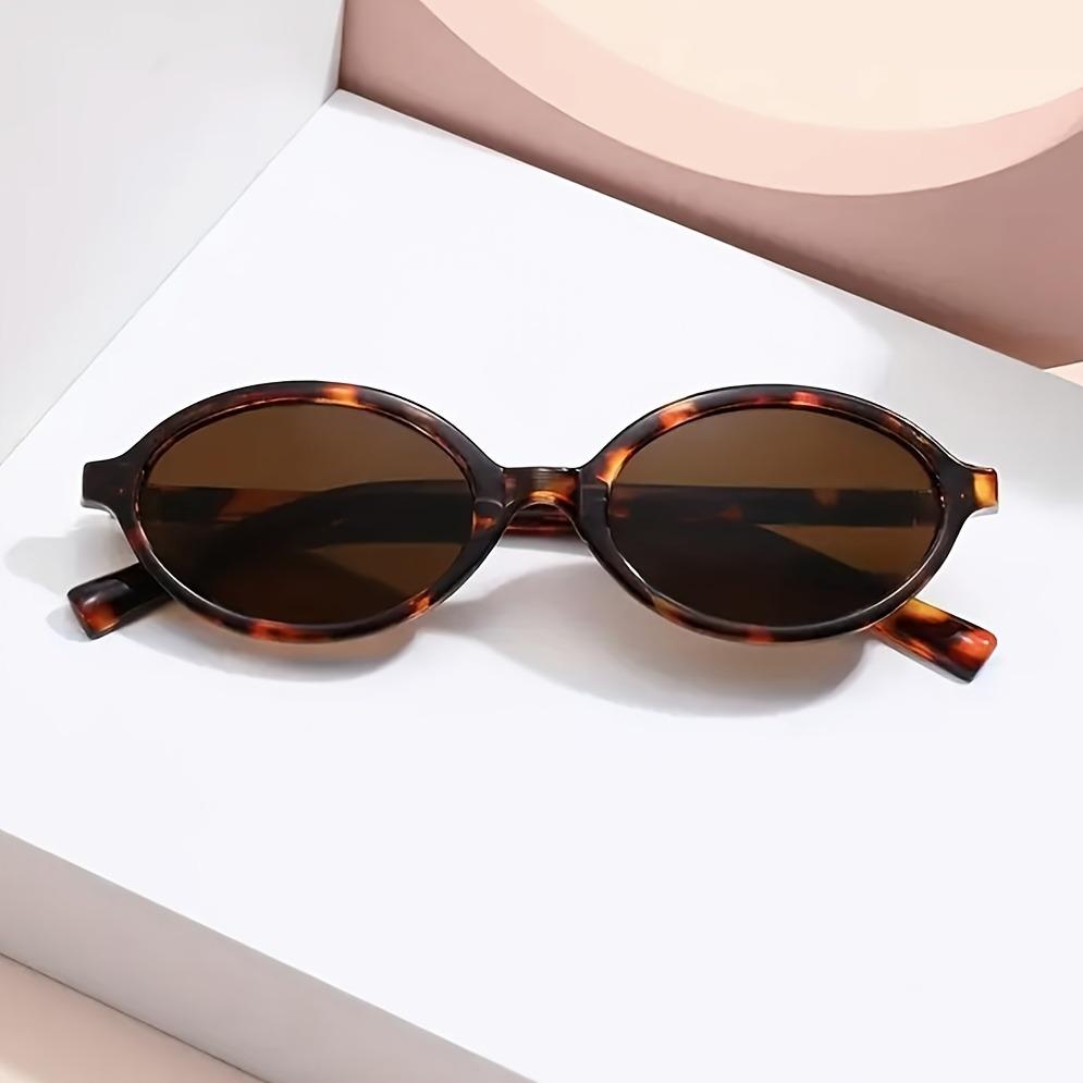 Okulary Damskie w Stylu Y2K Owalne Mała Oprawka Modne Vintage z Funkcją Dekoracyjną dla Kobiet Mężczyzn