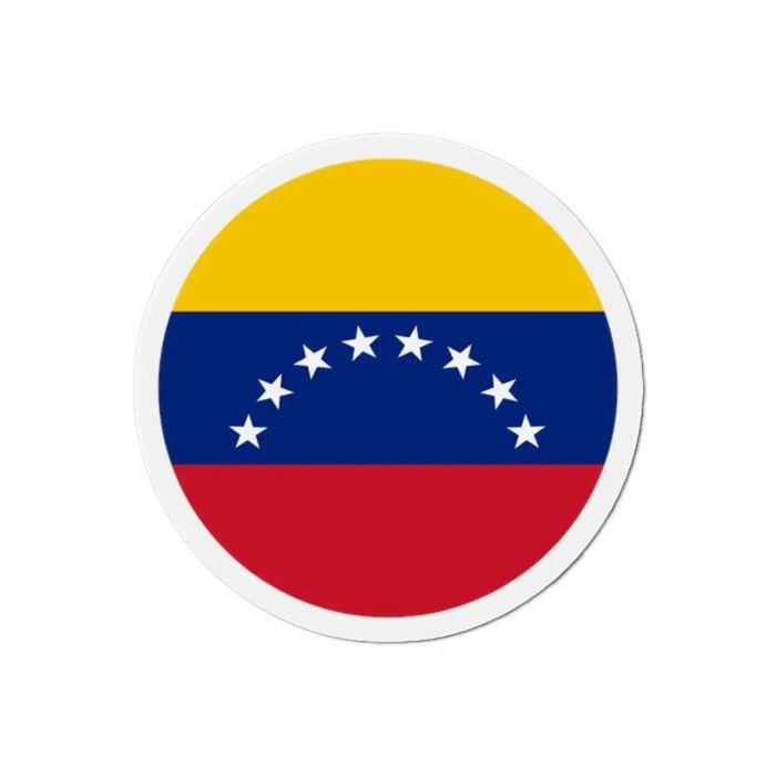 Aimant Rond - Venezuela - 10 cm - 50 pièces - Multicolore - Mixte