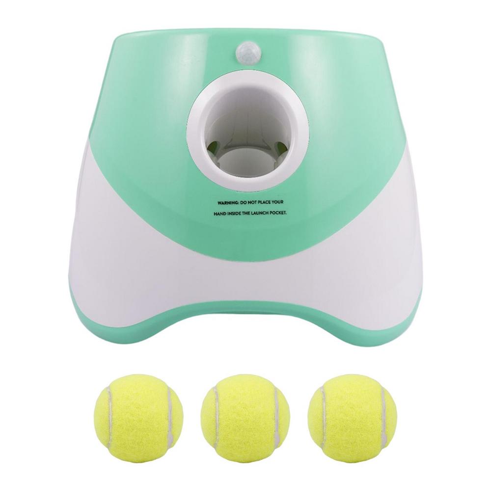 Ball Thrower For Dogs Adjustable Range Interactive Pet Supplies Indoor Puppy Ball Fetch Machine For Puppy Small Medium Large