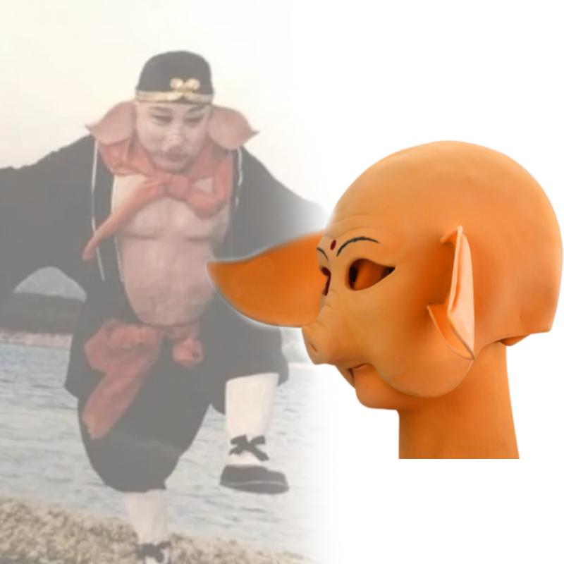 Black Wukong Myth Zhu Bajie Pig Cosplay Latex Mask Performances Halloween Party