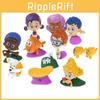 12pcs Figure Bubble Guppies Toy Cake Topper Gil Molly Nonny Deema Oona Toys Goby