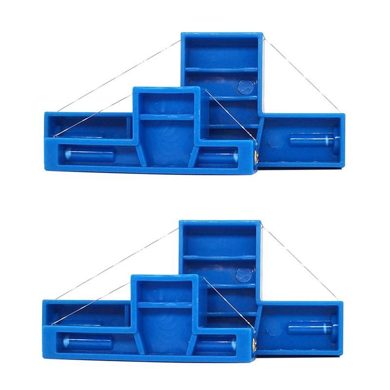 Feb.4Pc Angle Cutting Clay Tool And Wire Bevel Cutter Clay Trimming Tool For Pottery, Ceramics And Sculpting(Different Size) синий