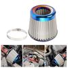 76MM 3" Gekleurd Blauw Roestvrij Staal Gaas Kegel Power Intake Hoge Doorstroming Koudeluchtfilter Luchtinlaatfilter Inductie Kit OFI074
