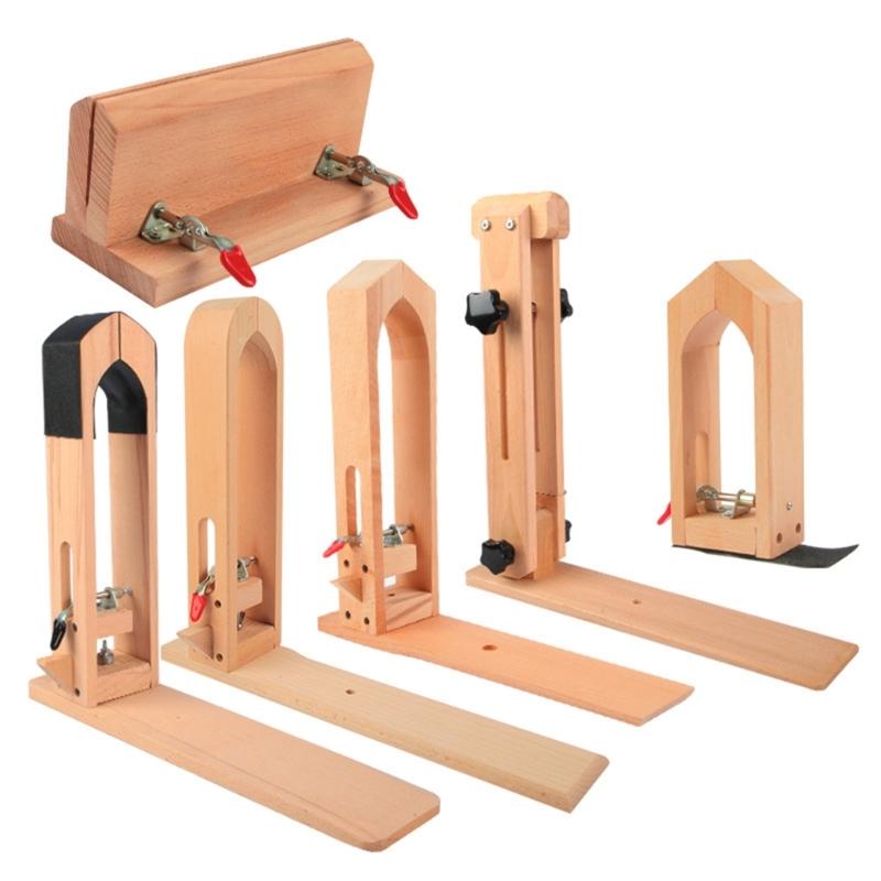Leather Craft Retaining Clip DIY Hand Tool Table Desktop Lacing Stitching Horse Clamp Wood Sewing Tools Leathercraft