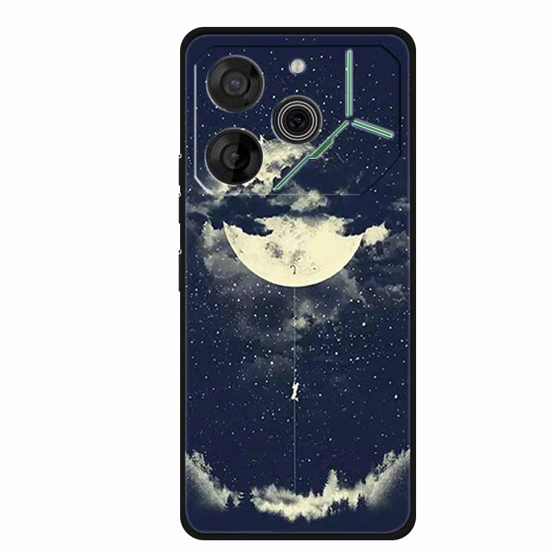 For Tecno Pova 6 Case Luxury TPU Soft Silicone Phone Cases Back Cover for Tecno Pova6 2024 6.78" Shockproof Love New Cute Coque
