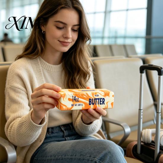 Butter Bar Sensory Toys Flow Pattern Stick Squeeze Toy, Slow Rebound Toy for Fidget Strip Desk Stress Relief, Soft Stretchy Office