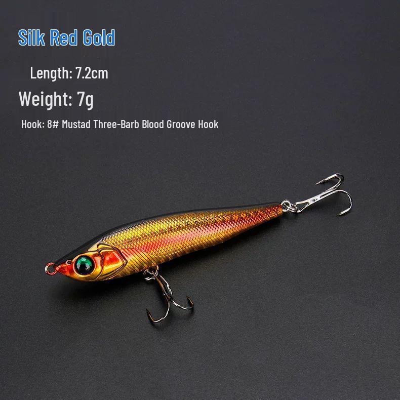 Окунь Пресноводная Тонущая Воблер-Карандаш - Дальний Заброс Искусственная Рыба Вибрирующий Воблер для Всех Слоев Воды