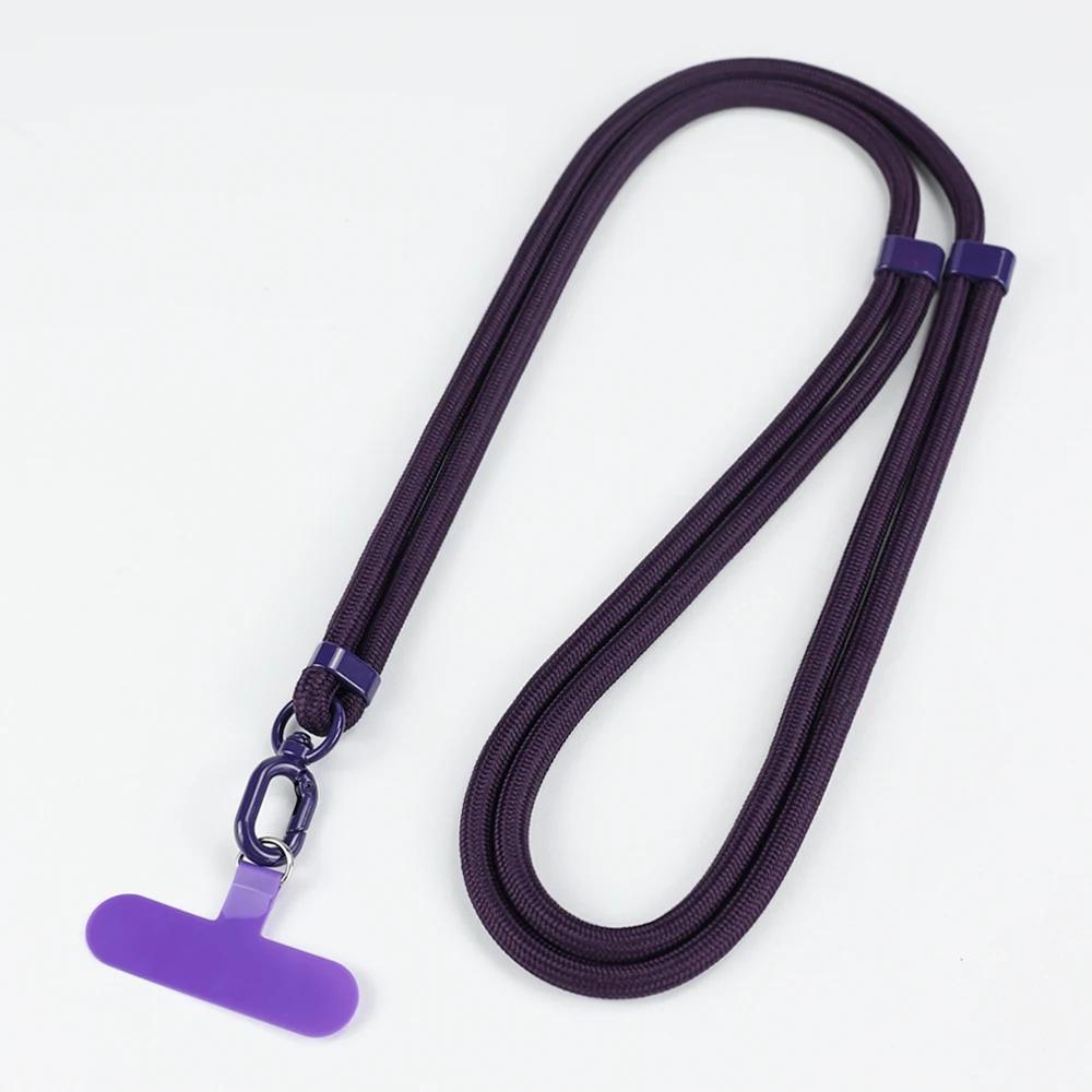Cordón de Teléfono Ajustable Universal Correa de Collar Cruzada Funda de Teléfono Cuerda Larga para Colgar con Clip Antiperdida Duradero y Resistente